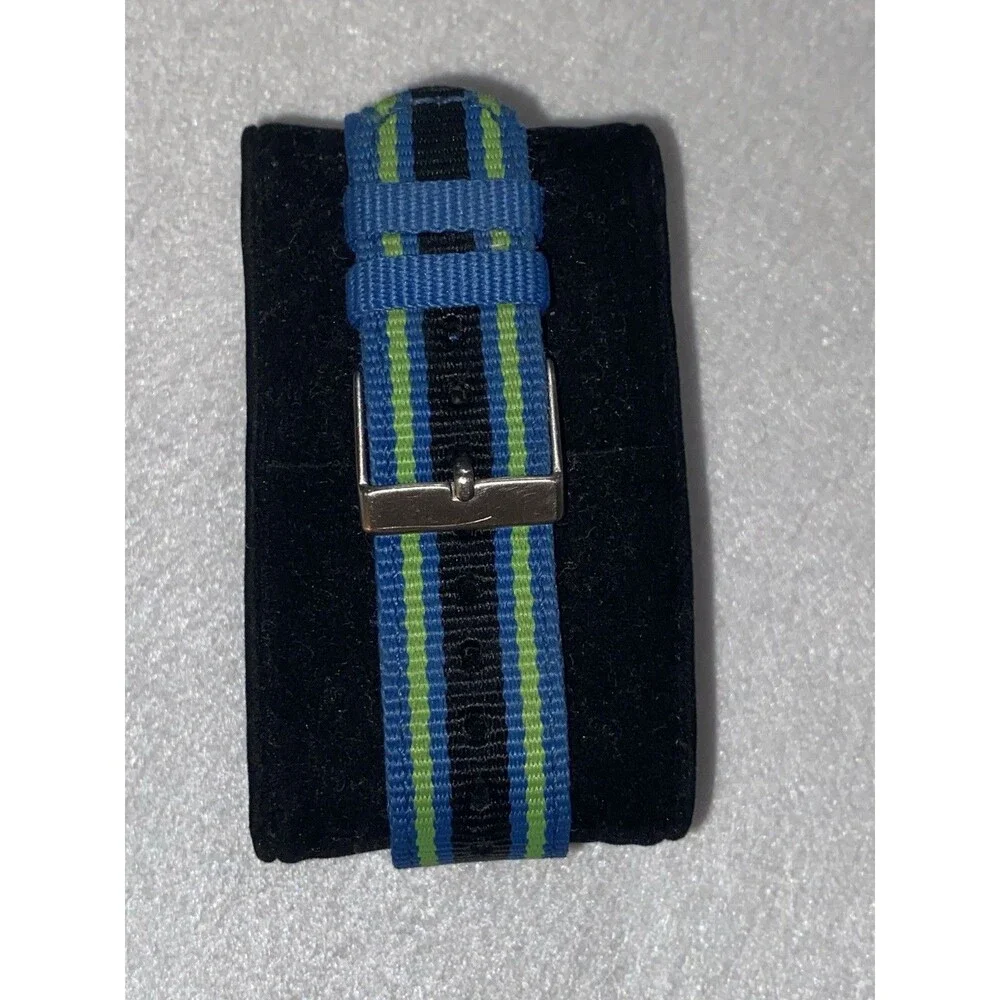 Timex Unisex Kids Digital Sport Wristwatch Blue Black Green Nylon Indiglo Used